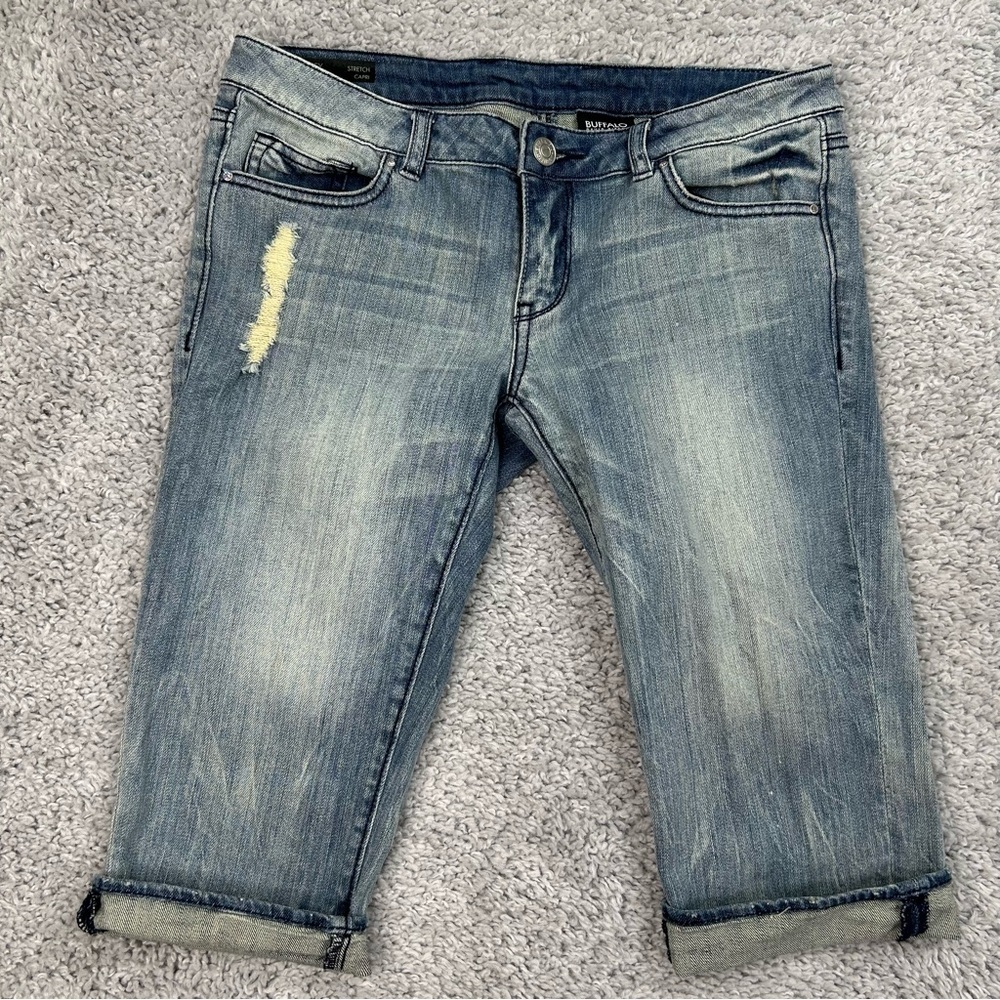 Buffalo David Bitton Jeans Womens 28 Audrey Regular Rise Stretch Distressed